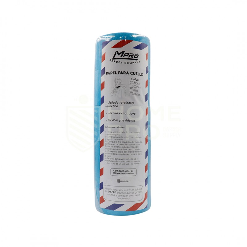 LMPRO PAPEL DE CUELLO CELESTE 5 ROLLO