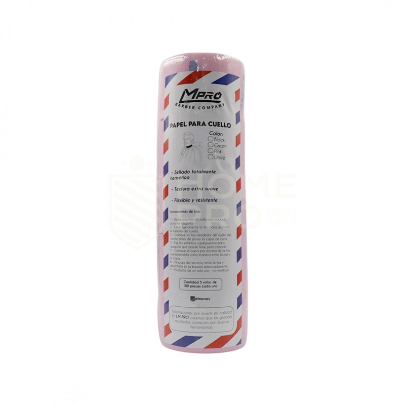 LMPRO PAPEL DE CUELLO ROSADO 5 ROLLO