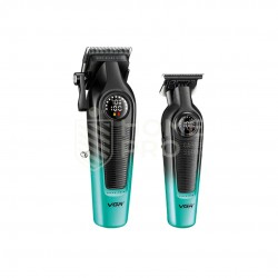 COMBO DE MÁQUINAS PROFESIONALES VGR V-877 S2 BARBER 2 EN 1