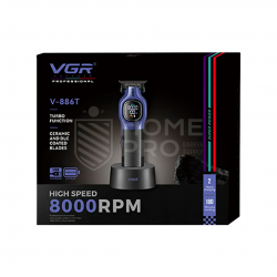 MÁQUINA VGR V-886T TRIMMER LILÁS/PRETO