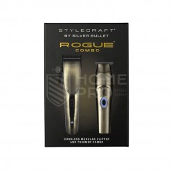 COMBO MÁQUINA DE CORTE Y ACABADO STYLECRAFT BY GAMMA+ ROGUE CLIPPER & TRIMMER