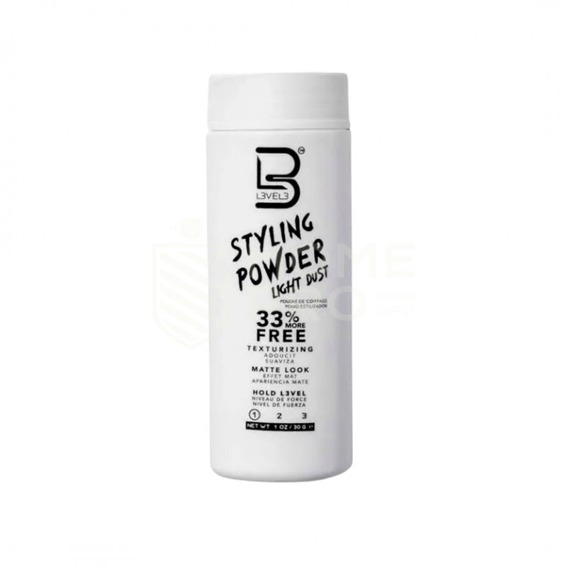 POLVO TEXTURIZADOR Y MODELADOR L3VEL3 STYLING POWDER LIGHT DUST BLANCO 30G,