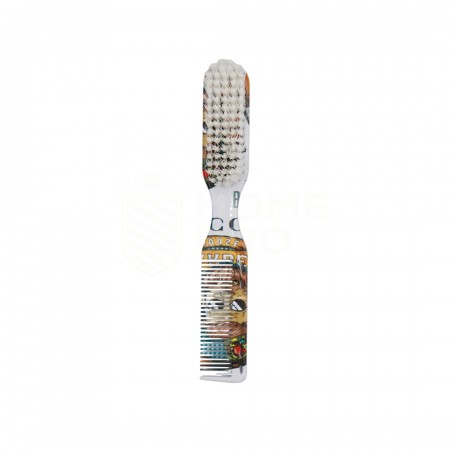 CEPILLO CON PEINE CERDA BLANCA 3610 (DISEÑO ESTAMPADO)