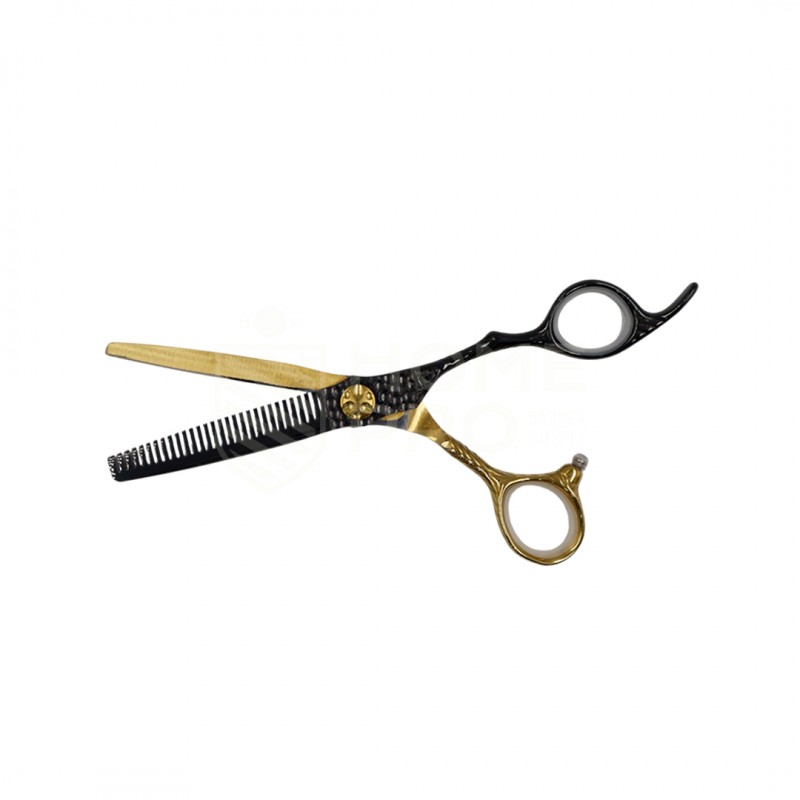 TIJERA DE PULIR / ENTRESACAR JRL 6" BLACK/GOLD 600
