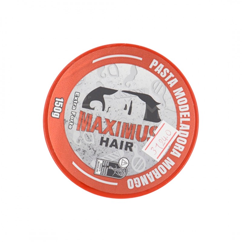 PASTA MODELADORA MAXIMUS HAIR FRUTILLA / MORANGO EXTRA FUERTE 150G