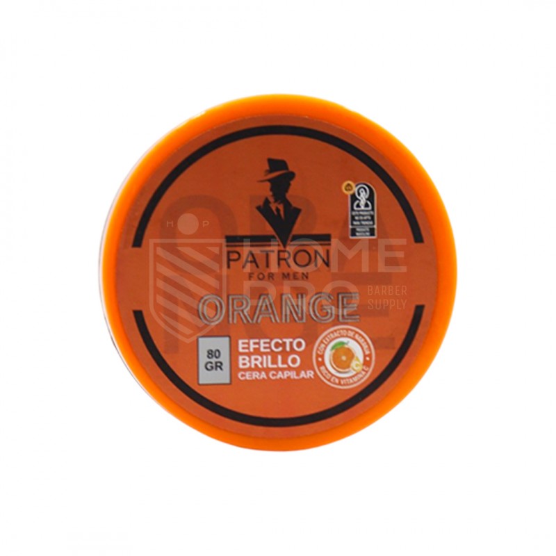 PATRON FOR MEN CERA CAPILAR POMADA ORANGE EFECTO BRILLO 80GR