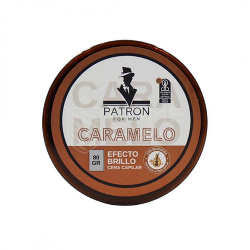 PATRON FOR MEN CERA CAPILAR POMADA CARAMELO EFECTO BRILLO 80GR
