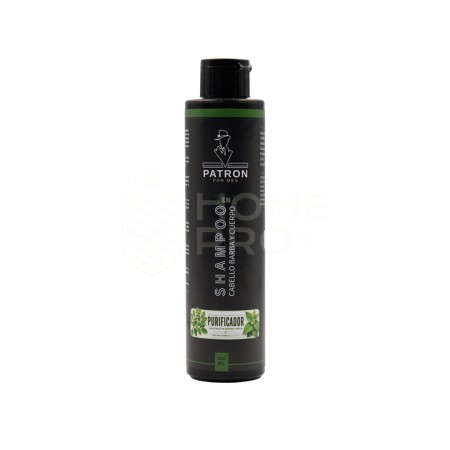 PATRON FOR MEN SHAMPOO 3 EN 1 CABELLO BARBA Y CUERPO PURIFICADOR 300ML