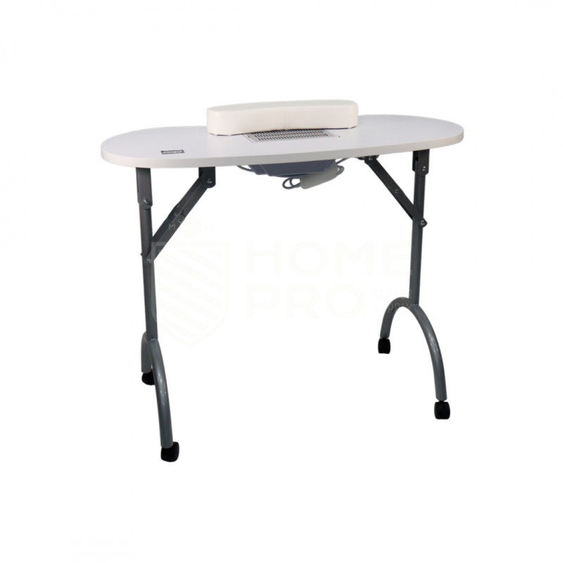 LMPRO CB203 MESA PARA MANICURA BLANCO CON ASPIRADOR Y APOYABRAZOS