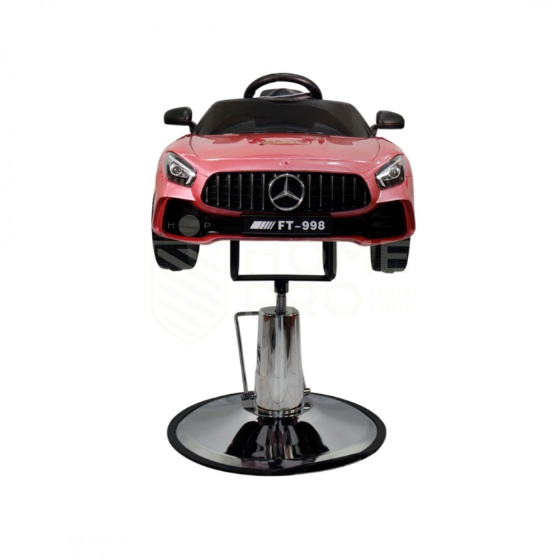 LMPRO LM102 SILLÓN DE BARBERÍA INFANTIL AUTO ROSADO
