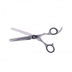 KIT DE TIJERAS PROFESIONALES LMONYX 030 CON ESTUCHE PLATA 6.5"