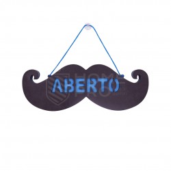 CARTEL BIGOTE *PORTUGUES* NEGRO/AZUL