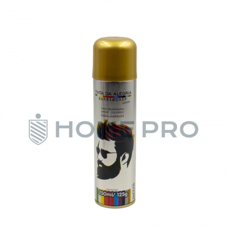 Pintura en spray para el cabello 250 Ml Color dorado temporal