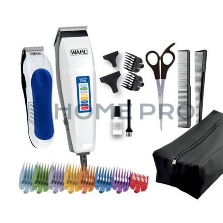 Cortador de Cabelo e Acabamento Trimmer WAHL Color Code Combo 20 Peças
