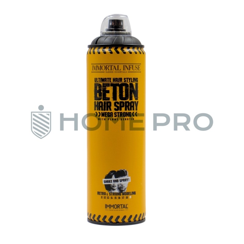 SPRAY CAPILAR DE FIXAÇÃO IMMORTAL MEGA STRONG AMARELO
