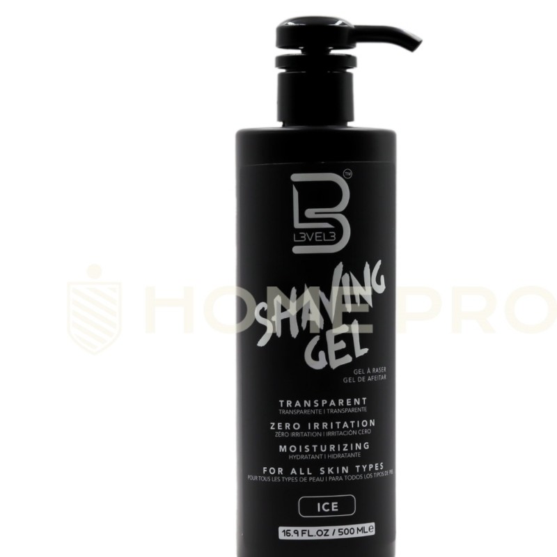 Gel de barbear transparente Shaving L3V3L - Ice 500ML Gel de barbear transparente Shaving L3V3L - Ice 500ML