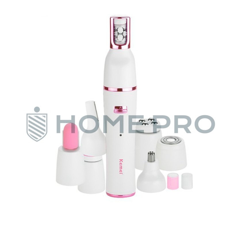 Máquina de barbear feminina elétrica 7 em 1 KM-2189 Kemei