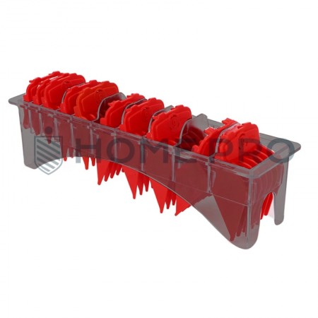 Kit peines guía 10 piezas Soporte para máquinas de corte - Rojo