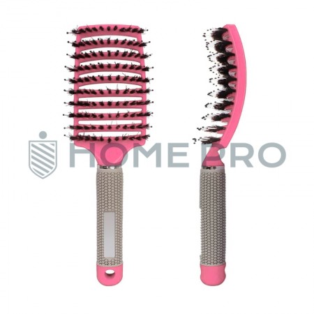 Escova De Pentear Cabelo E Desembaraçar Raquete Profissional - Rosa