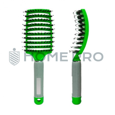 Escova De Pentear Cabelo E Desembaraçar Raquete Profissional - Verde