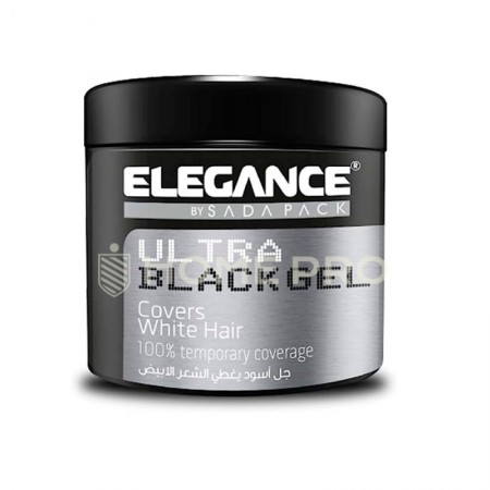Elegance Ultra Black Gel (Gel Para Cabelo Efeito Preto) – 250ml (Black Gel)
