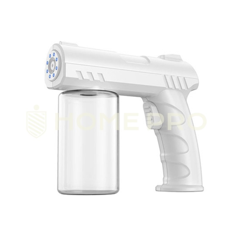 Pistola de Pulverização Portátil com Luz Azul de Vapor USB Recarregável Auto Atomizador Co