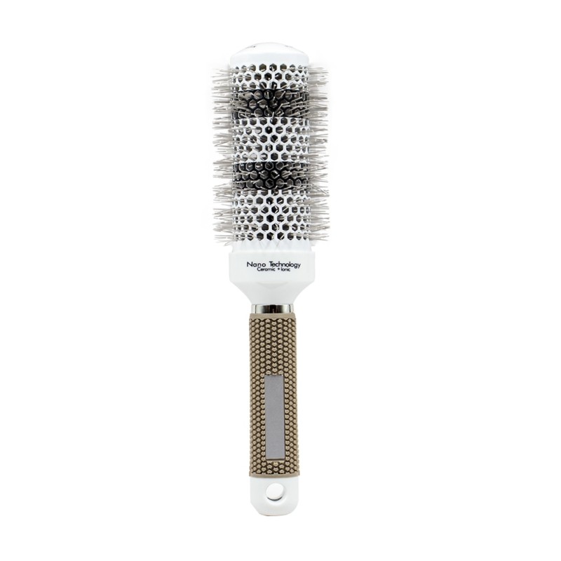 Escova de cabelo redonda Nano Technology-Ceramic+Ionic - 045 - Branco