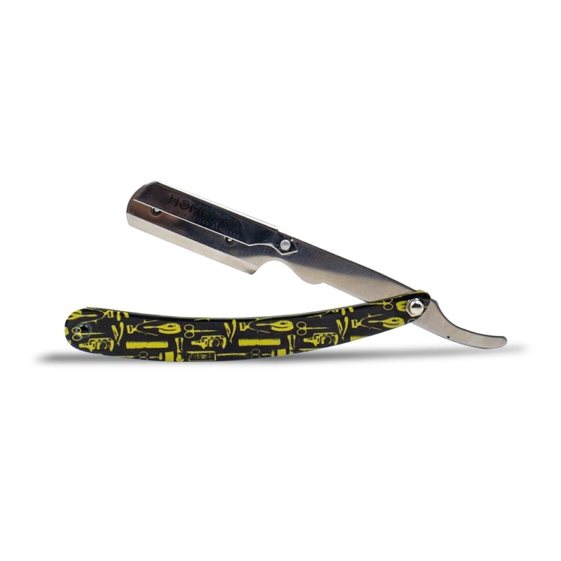Navaja de afeitar Professiona l- Negro Metal