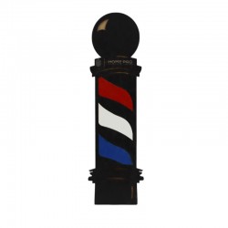 Marco decorativo Barber Pole Mdf para Peluqueríae Barberia