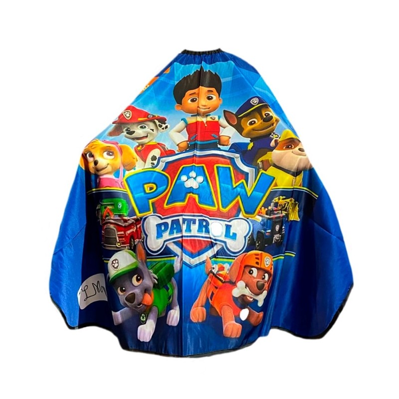 Capa para corte de cabelo para salão de beleza/ Barbearia -  Infantil Paw Patrol