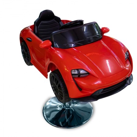 Carro Infantil Barbearia, salão Porche Vermelho Concept 12V para meninos e meninas, carro