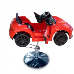 Coche para niños Barbería, berlina Porche Red Concept 12V para niños y niñas, coche eléctr