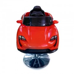 Coche para niños Barbería, berlina Porche Red Concept 12V para niños y niñas, coche eléctr