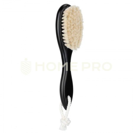 Escova de barba antiderrapante, escova de cabelo confortável, para cortar cabelo - Preto