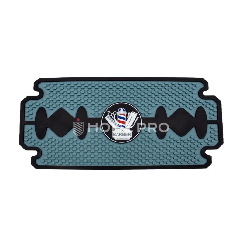 Tapete Antiderrapante Para Bancada De Barbearia Barbeiro 44 x 19 cm/18,11 x 7,48 pol.