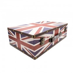 Maleta Barbeiro Profissional Estampa Bandeira Da Inglaterra