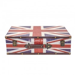 Maleta Barbeiro Profissional Estampa Bandeira Da Inglaterra