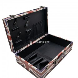 Maletín de peluquería profesional con bandera inglesa impresa