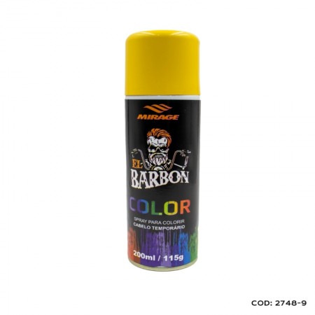 Spray Para Colorir Cabelo Temporário Color Barbon Amarelo - MIRAGE