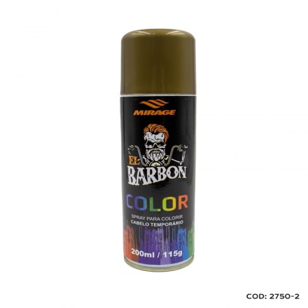 Spray Para Colorir Cabelo Temporário Color Barbon Dourado - MIRAGE