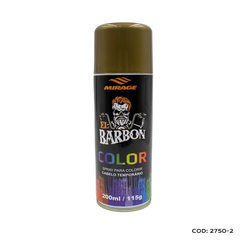 Spray Para Colorir Cabelo Temporário Color Barbon Dourado - MIRAGE