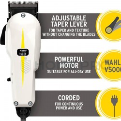 Máquina de cabelo Wahl Professional Super Taper branco 220V - 50Hz