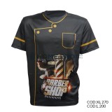 Remera para barbero tamaño xl