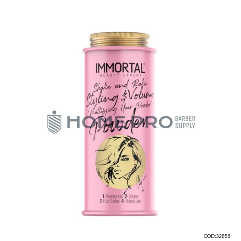 IMMORTAL POLVO VOLUMEN & ESTILO PINK 20G