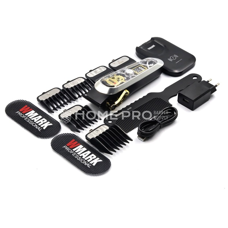 Clipper wmark ng 130 com carregamento sem fio e usb c, cor prata