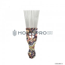PEINE AFRO METAL COLORIDO COD6332 PEINE AFRO METAL COLORIDO COD6332