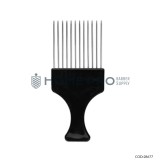 Peine afro metal negro cod 6331