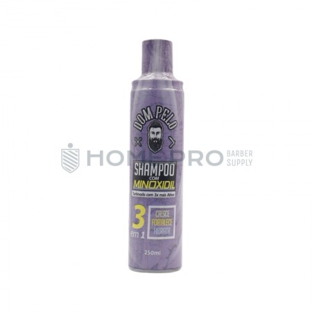 Shampoo con minoxidil dom pelo 3 en 1: crece, fortalece e hidrata 250ml
