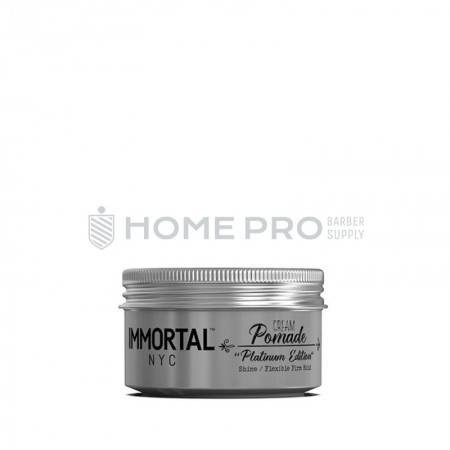 POMADA CAPILAR IMMORTAL NYC CREAM POMADE PLATINUM EDITION SHINE / FLEXIBLE FIRM HOLD 150ML