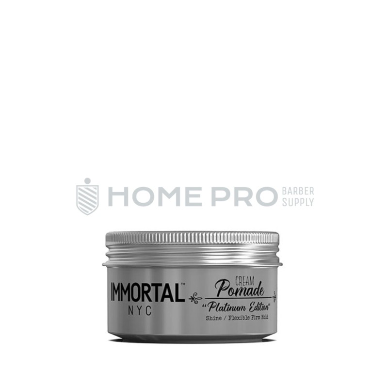 POMADA CAPILAR IMMORTAL NYC CREAM POMADE PLATINUM EDITION SHINE / FLEXIBLE FIRM HOLD 150ML
